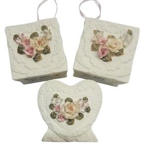 *porclain wall hanging & decore floral detail by cornerstone creations
